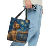Yorkie Charm Tote Bag Elegant Yorkshire Terrier Design