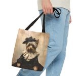 Regal Yorkshire Terrier Canvas Tote Bag Perfect For Dog Lovers