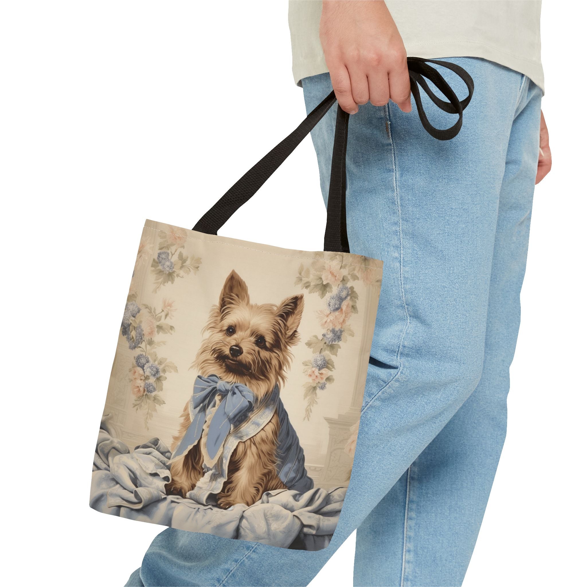 Chic Yorkie Portrait Canvas Tote Bag Perfect For Dog Lovers Chic Yorkie Portrait Canvas Tote Bag Perfect For Dog Lovers