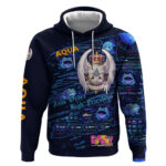 Aqua Axis Order High Priestess Hoodie Retro Anime RPG Interface Style