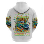 Hippie Jeep Hoodie Jeep Girls Are Sunshine Mixed With A Little Hurricane DT01