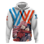 Hiro and Zero Two Strelitzia Hoodie Anime Style