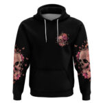 I Am A Sweet Girl Flower Skull Hoodie