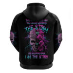 I Am The Storm Skull Rose Hoodie