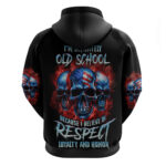 I Believe In Respect 3 Skulls Hoodie