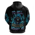 I Can't Go To Hell Mad Reaper Skull Hoodie