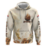 Arcanine Hoodie Japanese Spell Tag Fire Art