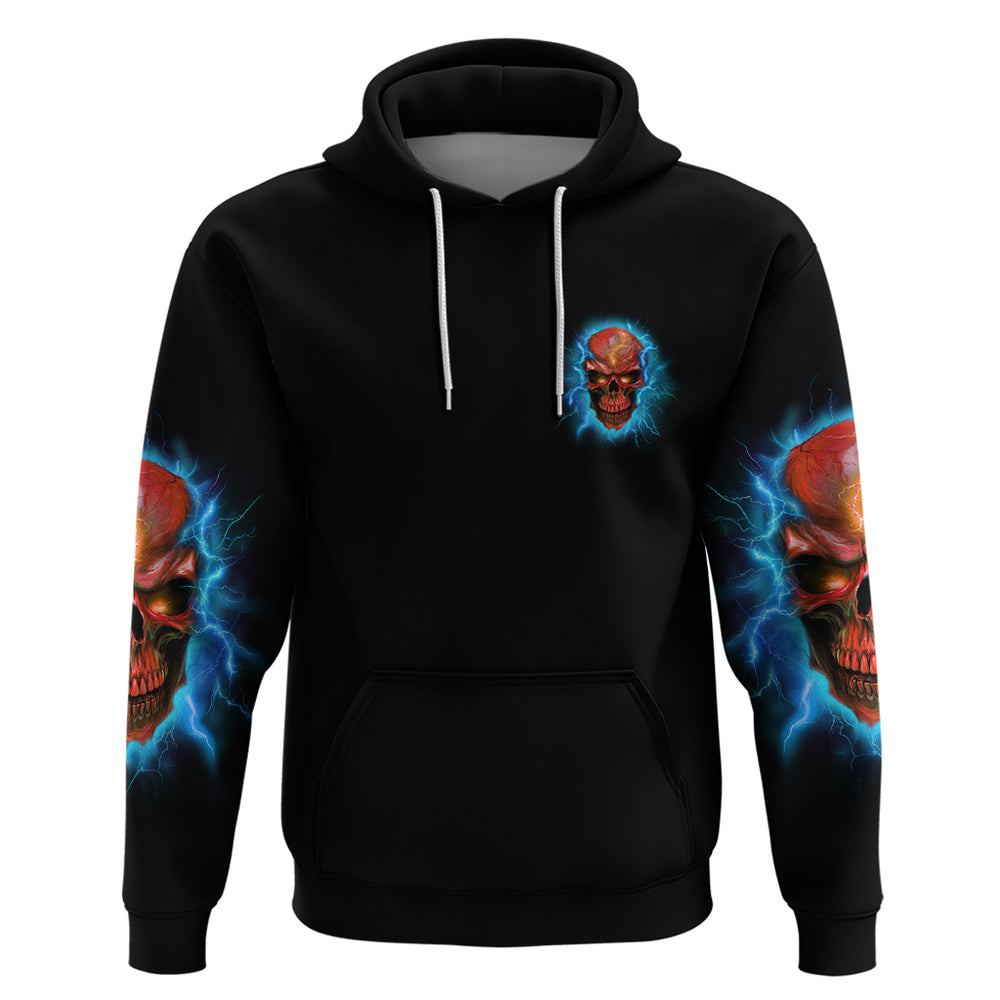 I Can't Go To Hell Thunder Skull Hoodie I Can't Go To Hell Thunder Skull Hoodie