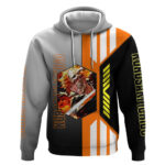Ichigo Kurosaki from Bleach Hoodie with Sword and Battle Ready Pose Design