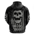 IDGAF Flag Skull Hoodie
