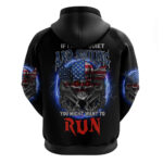 If I'm Too Quiet And Smiling America Skull Wings Hoodie