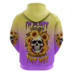 I'm Blunt Because God Rolled Me Sunflower Hoodie