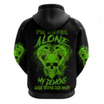 I'm Never Alone Skull Demon Hoodie