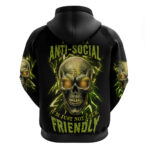 I'm Not Anti-social Mad Skull Hoodie