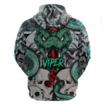 Infernal Trio Hoodie Skull Viper and Sinister Snake