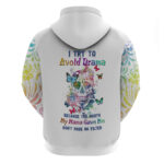 I Try To Avoid Drama Sugar Skull Colorful Hoodie