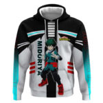 Izuku Midoriya My Hero Academia Hoodie with One For All Quirk and Heroic Action Design