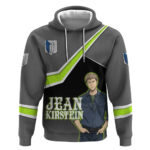 Jean Kirstein Attack on Titan Hoodie Anime Denim Utility Style