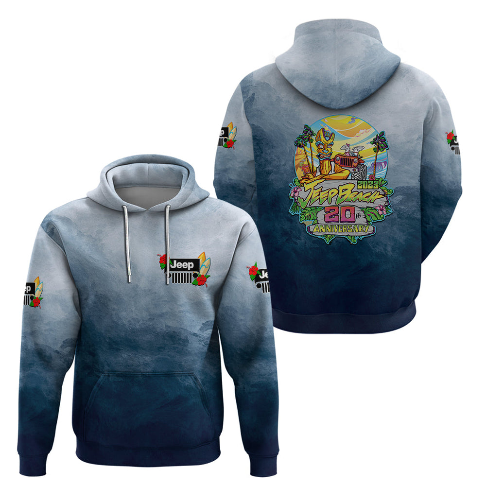JEEP Beach Hoodie Anniversary 20th 2023 JEEP Beach Hoodie Anniversary 20th 2023