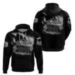 JEEP Beach Hoodie Black Wave