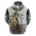 Jeep Camouflage Hoodie Anime Jeep Machanic Girl
