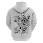 Art Skull Hoodie Rock Paper Scissors Throat Punch I Win DT01