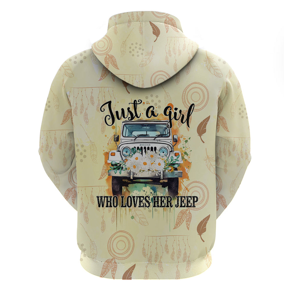 Jeep Girl Daisy Hoodie Just A Girl Who Loves Her Jeep Jeep Girl Daisy Hoodie Just A Girl Who Loves Her Jeep