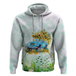 Jeep Girl Floral Sunflower Hoodie