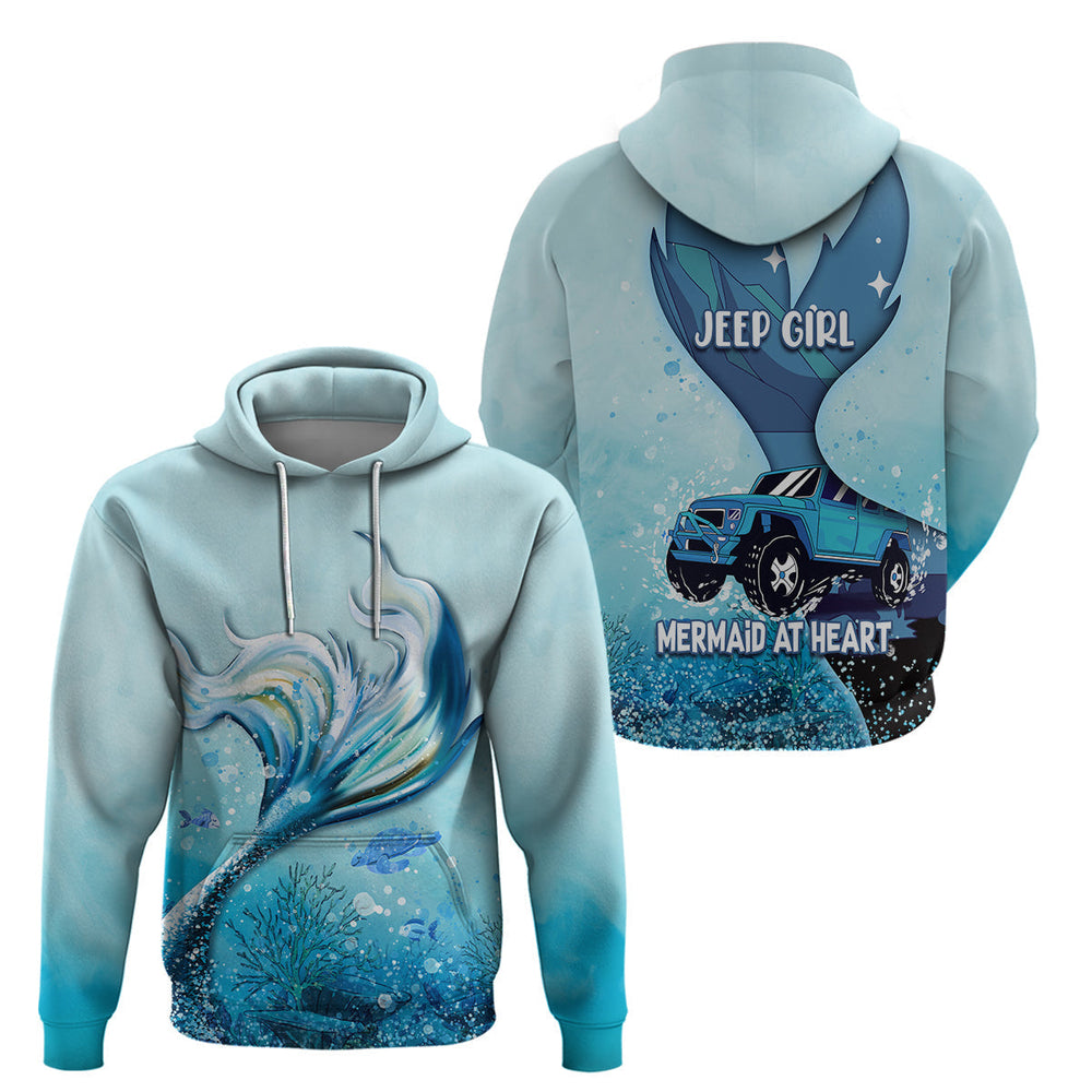 Jeep Girl Hoodie Mermaid At Heart Jeep Girl Hoodie Mermaid At Heart