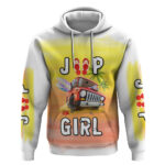 Jeep Girl Hoodie Surfing With The Sea