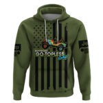 Jeep Go Topless Day 2023 Get Dirty Hoodie Green Version