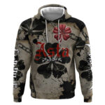 Asta Black Clover Hoodie Grunge Anime Style with Gothic Clover Symbolism