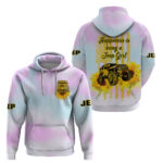 Jeep Sunflower Hoodie Happiness Is Being A Jeep Girl Tie Dye Ver.02