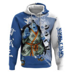 Jinbe One Piece Anime Hoodie Japanese Samurai Illustration Graphic