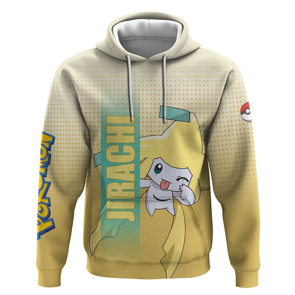 Jirachi from Pok Hoodie with Psychic Type Power and Cute Design Jirachi from Pok Hoodie with Psychic Type Power and Cute Design