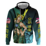 Jolyne Cujoh JoJos Bizarre Adventure Hoodie with Stone Free Stand