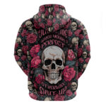 Judge Me When Yours Perfect Otherwise Shut Up Skull Hoodie
