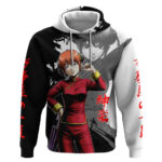 Kagura Hoodie Fierce Comedy Martial Ink Style