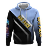 Kaido One Piece Hoodie with Dragon Form and Fierce Battle Pose Design