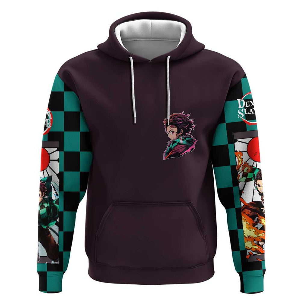 Kamado Tanjiro Demon Slayer Hoodie Anime Style Kamado Tanjiro Demon Slayer Hoodie Anime Style