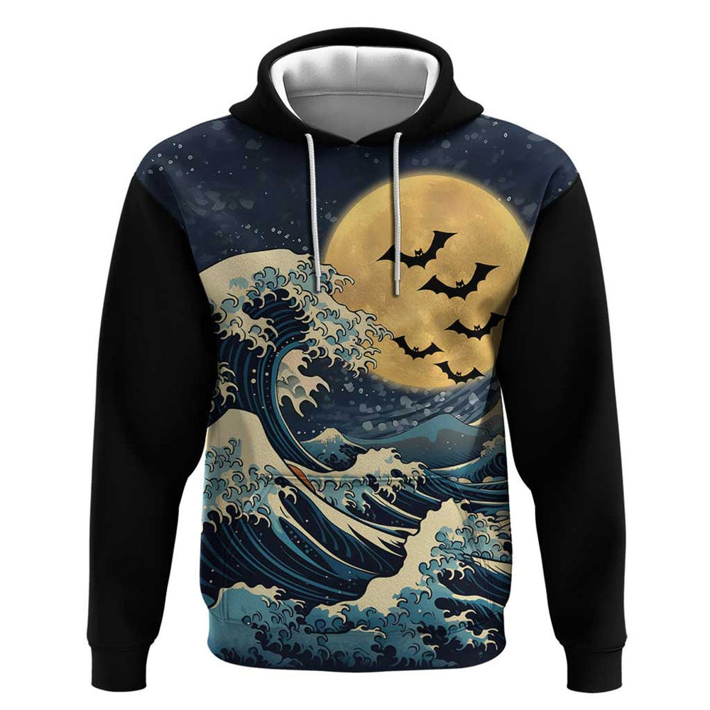 Kanagawa Wave Janpan Halloween Hoodie Japan Art Style Kanagawa Wave Janpan Halloween Hoodie Japan Art Style