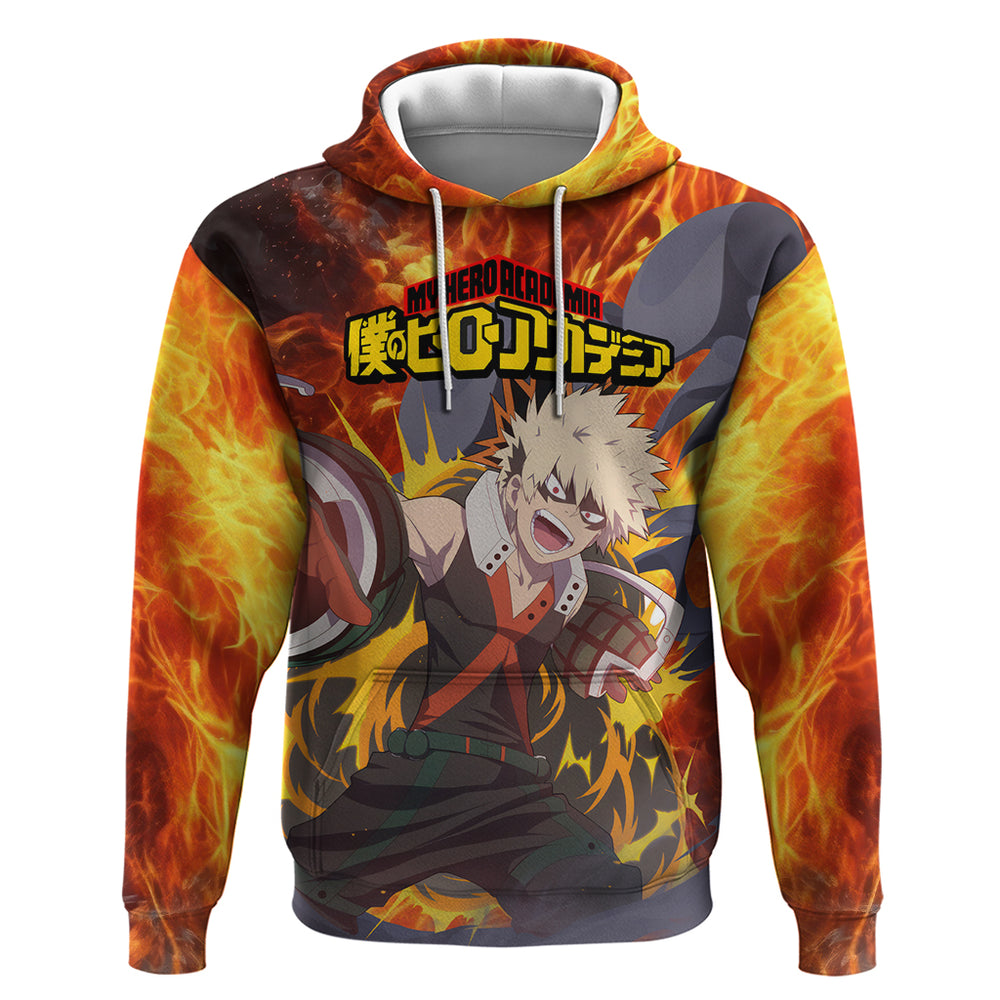 Katsuki Bakugou - My Hero Academia Hoodie Anime Style Katsuki Bakugou - My Hero Academia Hoodie Anime Style