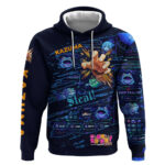 Kazuma Steal Skill Hoodie Retro Anime RPG Interface Style