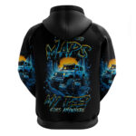 Aventure Jeep Hoodie I Don't Need Maps My Jeep Goes Anywhere DT01