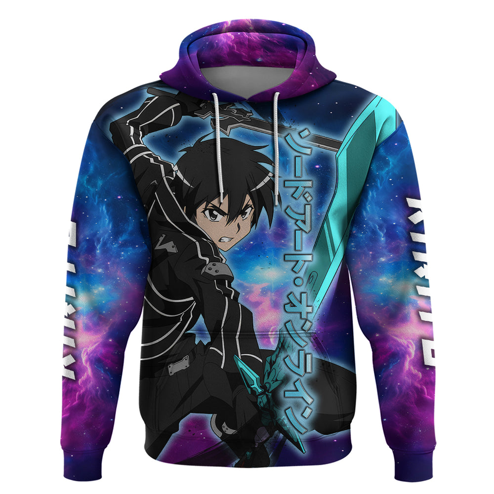 Kirito - Galaxy Style Hoodie Sword Art Galaxy Style Kirito - Galaxy Style Hoodie Sword Art Galaxy Style