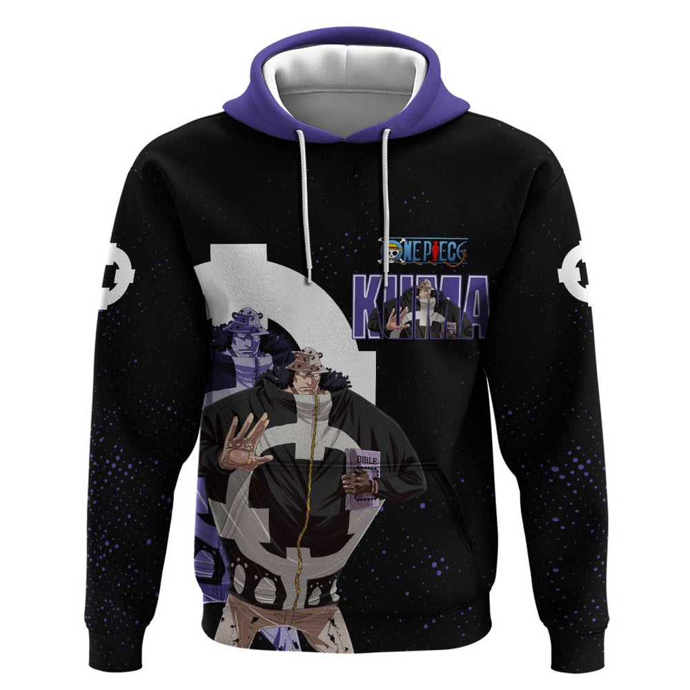 Kuma One Piece Hoodie Retro Comic Dot Aesthetic Kuma One Piece Hoodie Retro Comic Dot Aesthetic