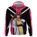 Kurama Yu Yu Hakusho Hoodie with Fox Demon Form and Elegant Battle Pose Design