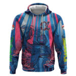 Kyogre Alpha Hoodie Neon Deep Sea Coral Art
