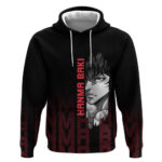 Baki Hanma The Ogre's Son Gym Theme Hoodie with Intense Anime Artwork and Muscular Back Design