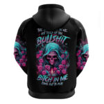 Lady Skull Hoodie The Good Girl In Me Got Tired Of The Bullshit DT01